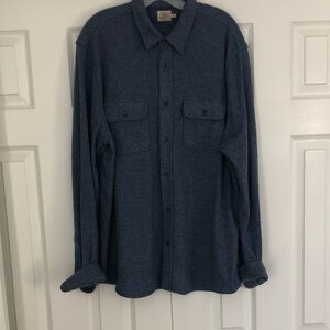 Faherty Men's Striped Indigo Button-Down Shirt